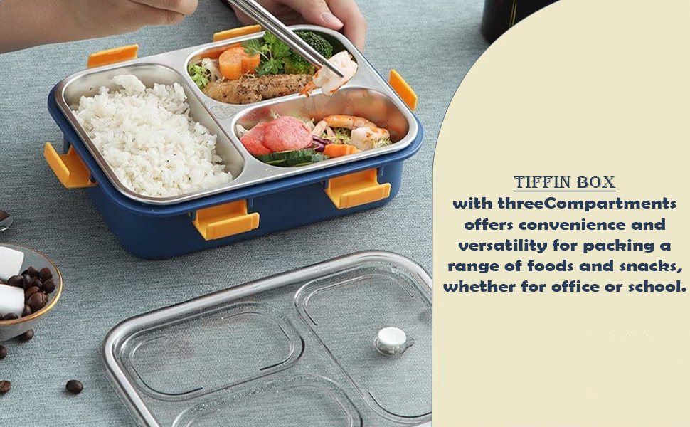 ContemporaryLunchBoxforKids3CompartmentInsulatedStainlessSteelTiffinBoxforBoysGi
