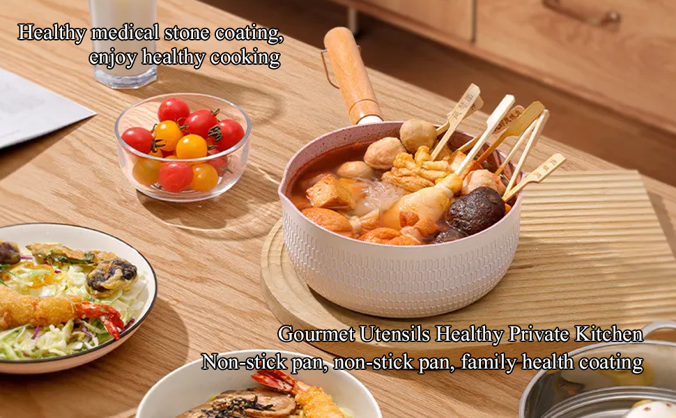 DAYANIDHIMiniNonStickSaucePanTeapanMilkPanwithGlassLidInductionandGasChaiPanFry-