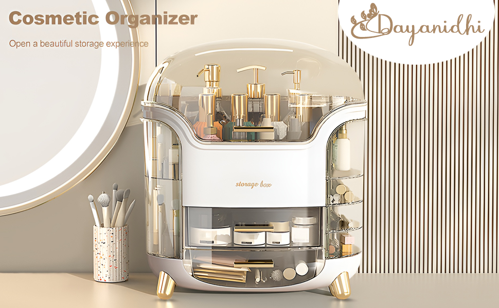 DAYANIDHIMultifunctionalDustproofCosmeticStorageBoxWaterproofFashionBigCapacity1