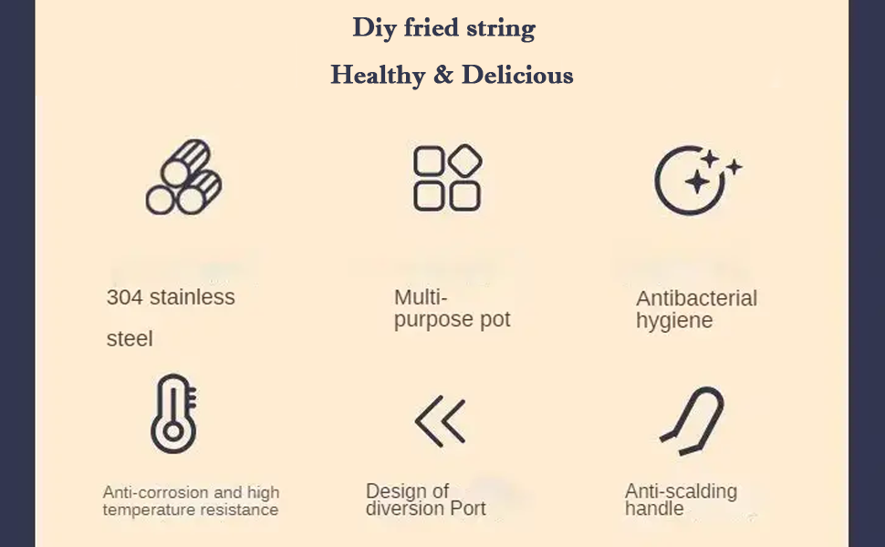 DAYANIDHISmallDeepFryingPotWithStrainerBasket1200mlStainlessSteelPanWithLongHand