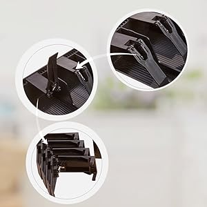 DivinextABSCashTray4CashBillsand3CoinCompartmentCashDrawerSafeBoxBlack-Div-CASH-