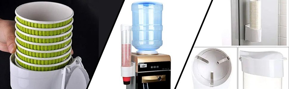 FRENYEAR-Paper-Cup-Dispenser-Holder-Wall-Mounted-Plastic-Drinking-Water-Cup-Disp