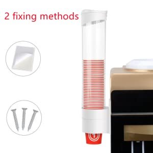 FRENYEAR-Paper-Cup-Dispenser-Holder-Wall-Mounted-Plastic-Drinking-Water-Cup-Disp