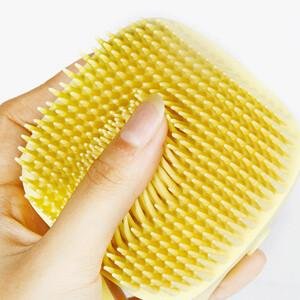 HUDACRUSHBlueBodyScrubberwithSoapDispenserBathBrushBodybrushforBathingSoftBodyEx