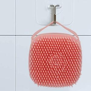 HUDACRUSHBlueBodyScrubberwithSoapDispenserBathBrushBodybrushforBathingSoftBodyEx