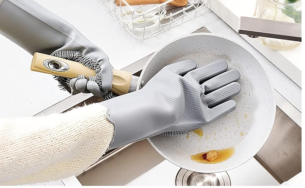 HUSB-Gloves-Magic-Silicone-Dish-Washing-Gloves-Silicon-Cleaning-Gloves-Silicon-H