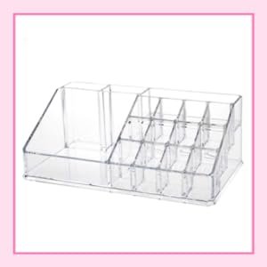 INOVERA-LABEL-Plastic-16-Compartment-Cosmetic-Display-Cases-Makeup-Lipstick-Stor