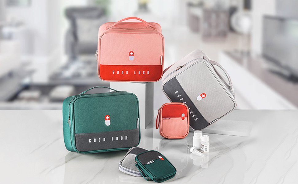 JUGTEMedicinePouchforTravelMedicinePillTabletStorageOrganizerBagFirstAidOrganize