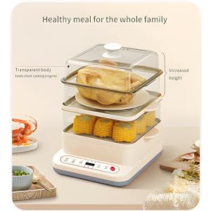 KRESHU24LElectricMultifunctionalSteamerThreeLayerHighCapcitywithAppointmentTimer