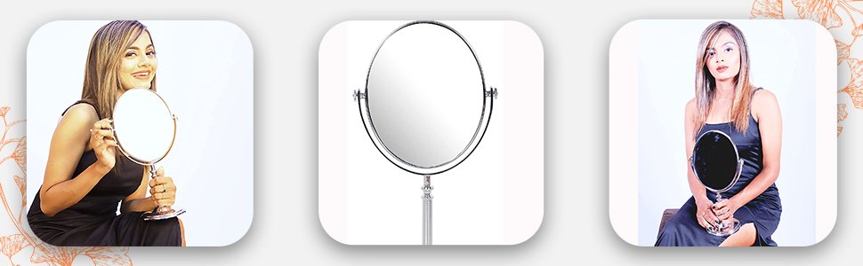 KRIVA-Makeup-Mirror-Dual-Sided-Magnification-1X-and-5X-Folding-Portable-Table-De