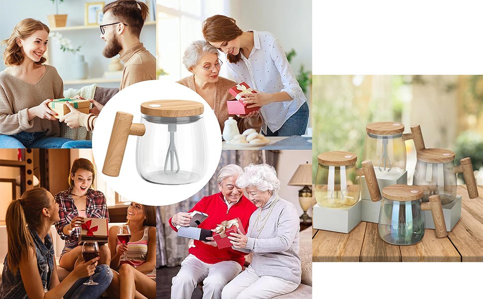 KyooteLfvSelfStirringMugElectricHighSpeedMixingCupSelfStirringCoffeeMugGlassAuto