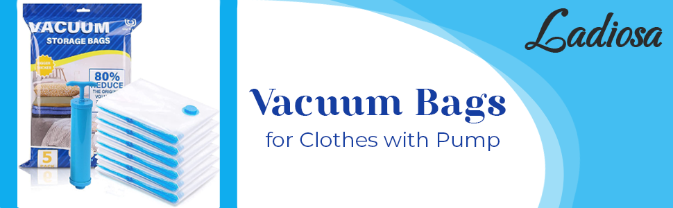 LadiosaVacuumBagsClothesStorageBagVacuumBagsforClothesClothStorageBagVacuumBagsf