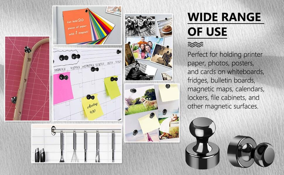 MARZIX-12-PCS-Magnetic-Push-Pins-Refrigerator-Fridge-Magnets-Push-Pins-Magnets-P