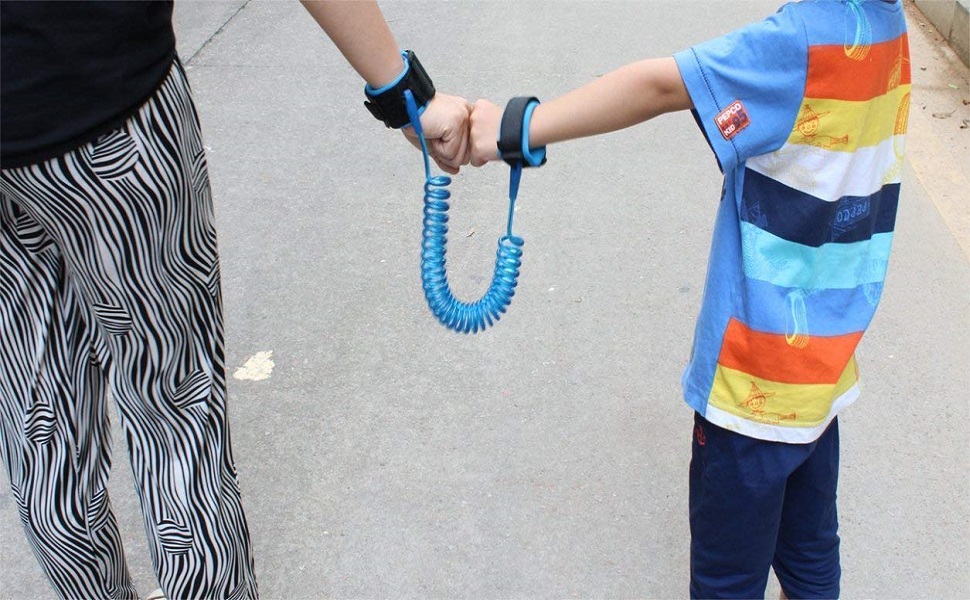 MaharajMallChildSafetyLockBabyAntiLostWristLinkHarnessStrapRopeLeashWalkingHandB