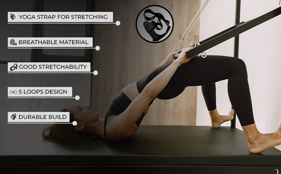 NAXUEYogaBeltStretchingyogastretchingbeltforexerciselegfootcalfstretcherstrapwit