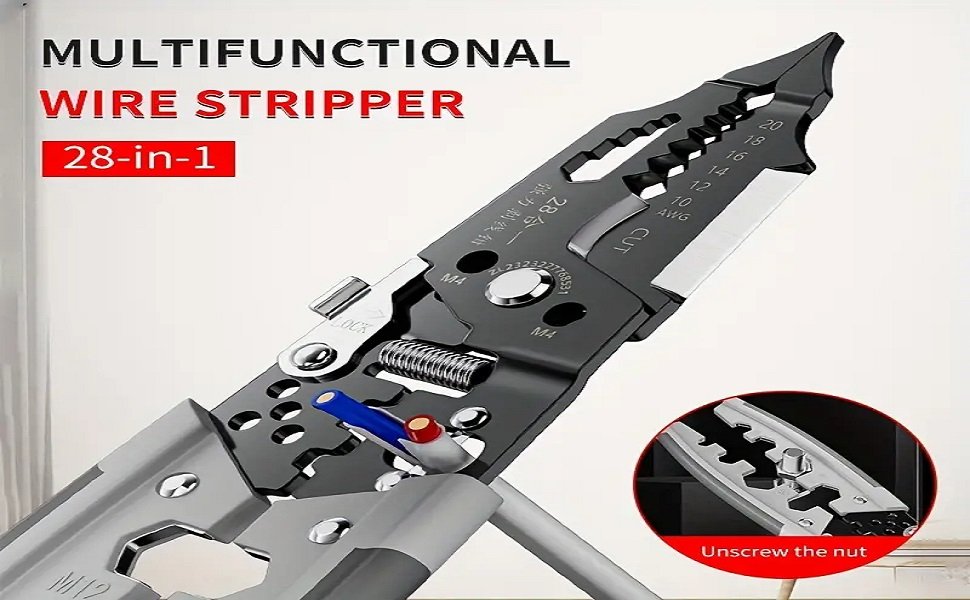Obedient-Wire-Stripper-Plier-Crimping-Tool-28-IN-1-and-Cutter-Multifunctional-To