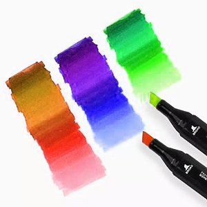Parssufy-24-Pcs-Dual-Tip-Alcohol-Markers-Set-Non-Toxic-Art-Supplies-With-Carry-C