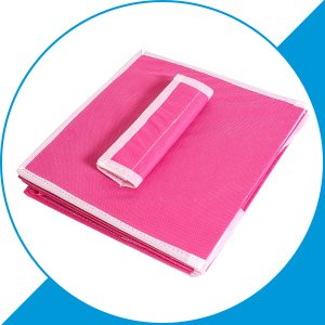 PrettyKraftsClothesHanging4ShelfOrganizerWallHangingOrganiserCompartmentClothesS