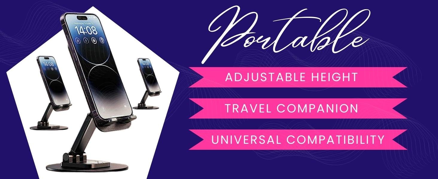 Prolet-Mobile-Stand-Holder-for-Desk-SturdyAnti-SlipHeight-Angle-Adjustable-Mobil