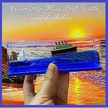 RevwdPlasticCarInteriorDashboardTitanicBlueShipDecorationCruiseShipLiquidIceberg
