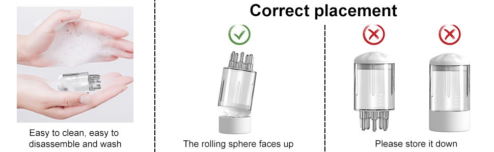 SKICAPROHairOilApplicatorSmoothRootCombApplicatorBottleForScalpOilScalpMassagerF