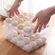 Supreme-Mall-Double-Layer-32-Eggs-Storage-Box-Multicolour-Plastic-Square-B07PSMS