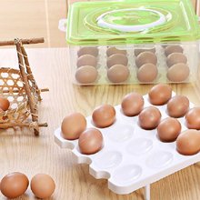 Supreme-Mall-Double-Layer-32-Eggs-Storage-Box-Multicolour-Plastic-Square-B07PSMS