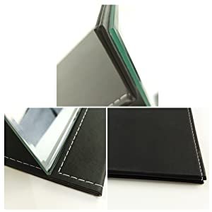 TOMATUS-Portable-Folding-Makeup-Glass-Mirror-With-Pu-Leather-For-Office-Desk-Van