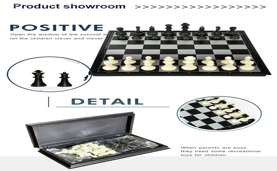ToyTasticMagneticEducationalChessBoardSetwithFoldingChessBoard2PlyaersTravelToys