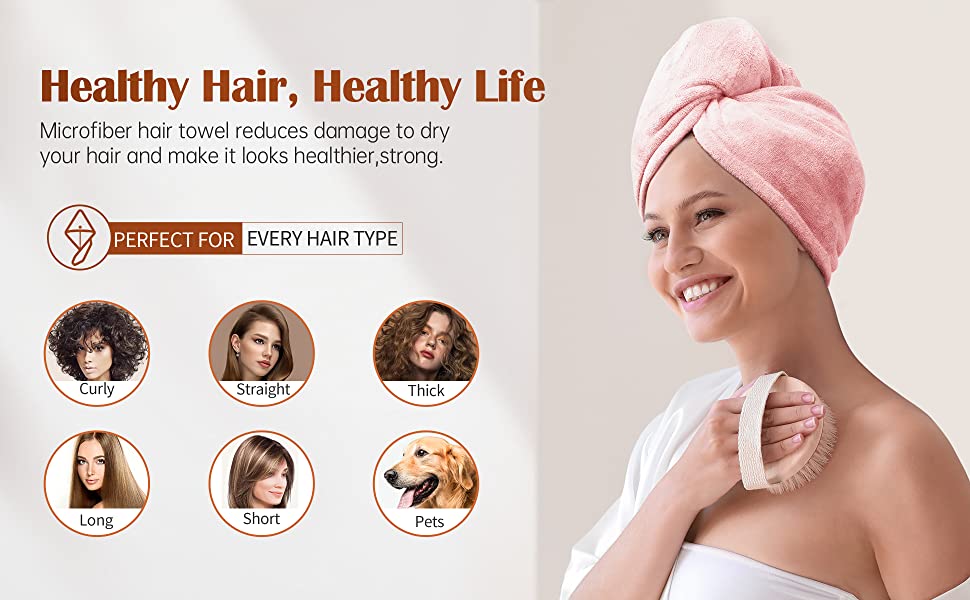 VDNSI2PCSMicrofiberHairWrapsMagicFastDryTowelDryingBathTwistHatSpaSoftCapHairTow