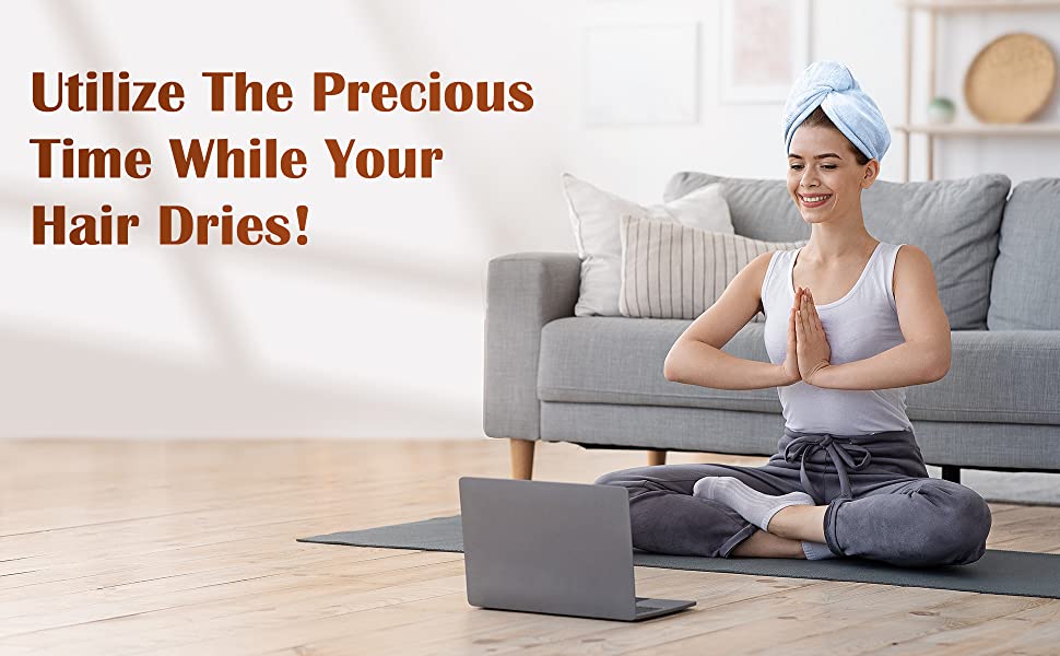 VDNSI2PCSMicrofiberHairWrapsMagicFastDryTowelDryingBathTwistHatSpaSoftCapHairTow