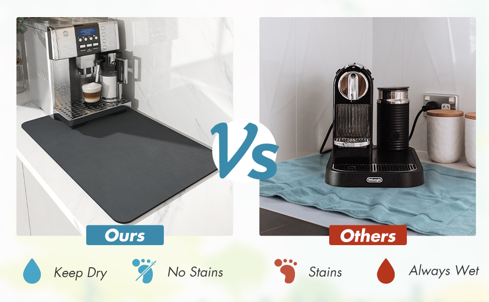 VDNSIDishDryingmatforKitchenNonSlipRubberBackedKitchenUtensilsWaterAbsorbentmatD