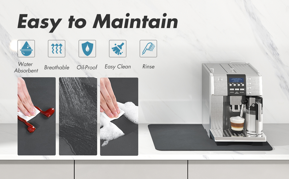 VDNSIDishDryingmatforKitchenNonSlipRubberBackedKitchenUtensilsWaterAbsorbentmatD