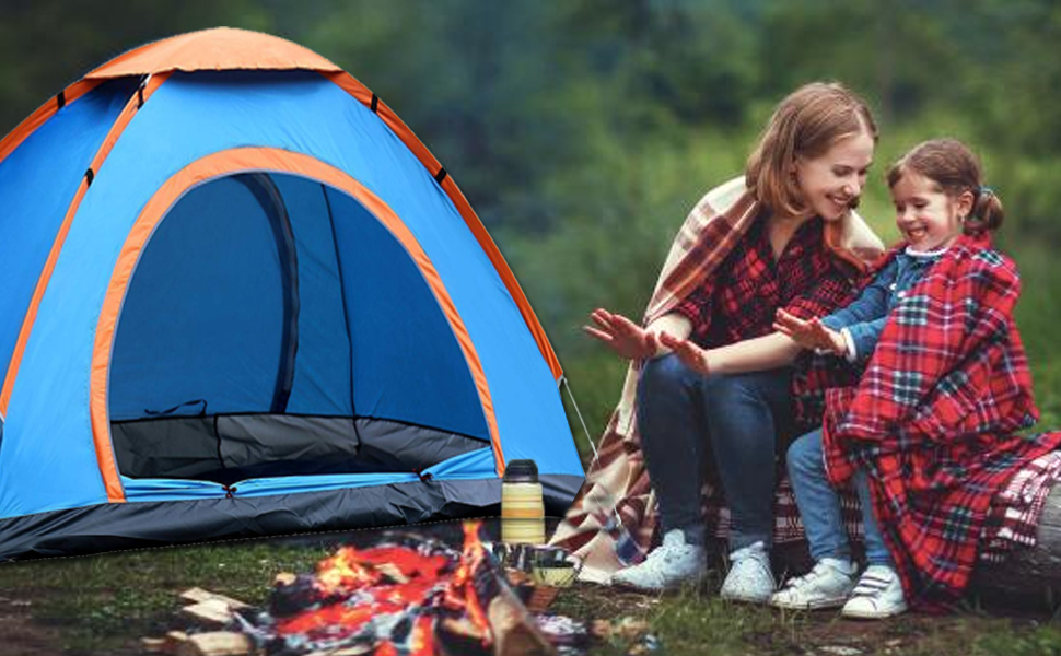 VDNSILightweightPicnicCampingPortableWaterproofTentfor5PersonCampingOutdoorTentf