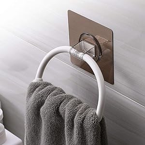 VDNSIMagicStickerSelfAdhesiveRoundShapeTowelNapkinHangerStandRodforBathroomKitch