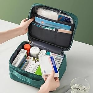 VDNSIMedicinePouchforTravelMedicinePillTabletStorageOrganizerBagFirstAidOrganize