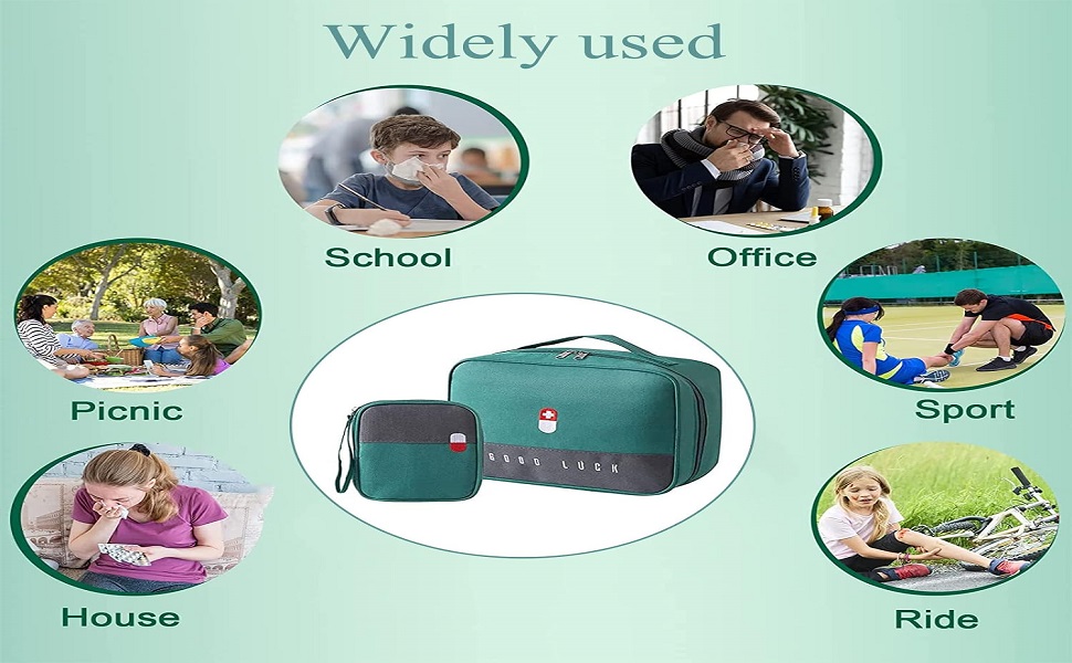 VDNSIMedicinePouchforTravelMedicinePillTabletStorageOrganizerBagFirstAidOrganize