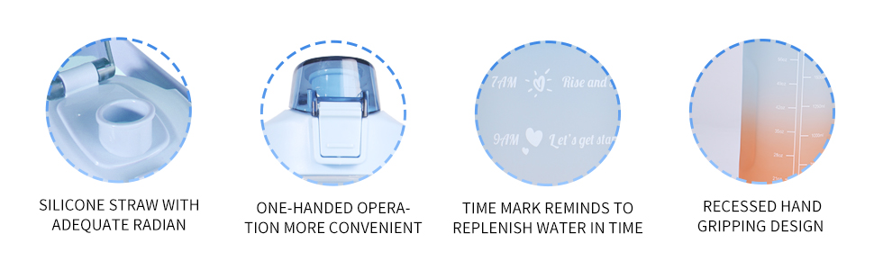 VDNSISipperWaterBottle2LiterwithMotivationalTimeMarkerWaterbottleforofficeWaterb