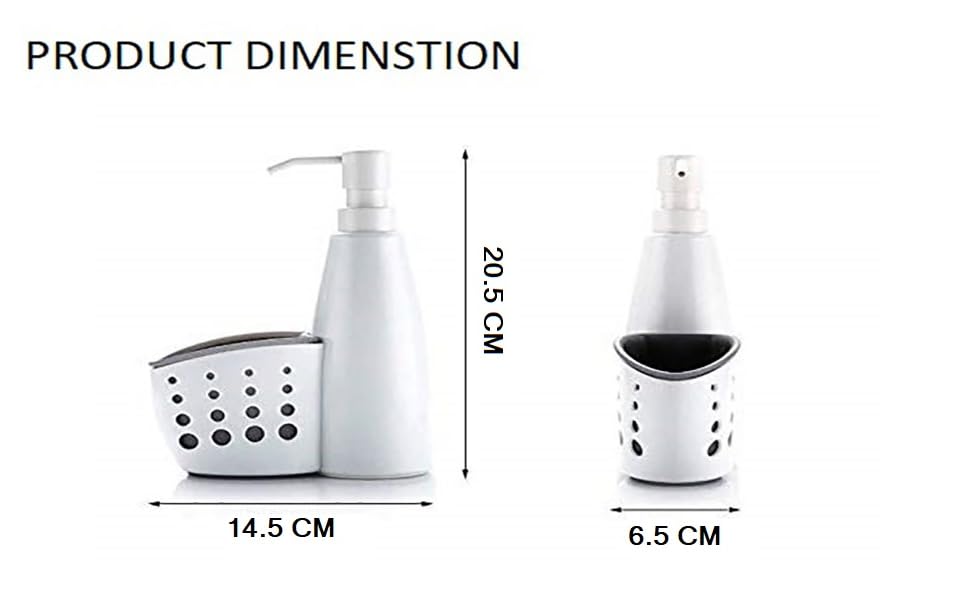 VDNSISoapDishWashingKitchenSinkOrganizerwithBuiltinBottleforSoapDispenserDishwas