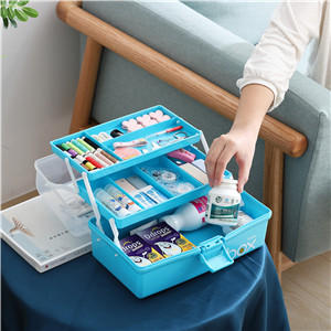 VDNSIThree-LayerMultipurposeToolsStorageBoxOrganizerPlasticStorageBoxPortableHan