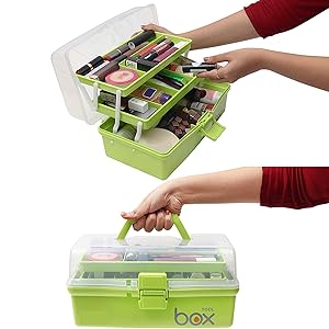 VDNSIThree-LayerMultipurposeToolsStorageBoxOrganizerPlasticStorageBoxPortableHan