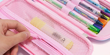 VDNSIUnicornPencilPouch3DUnicornCoverPencilCaseCompasswithCompartmentsSchoolSupp