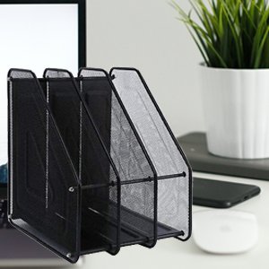 VIDISA-2-Layer-Metal-Mesh-Magazine-Document-Holder-File-Rack-355-X-285-X-16-cm-B