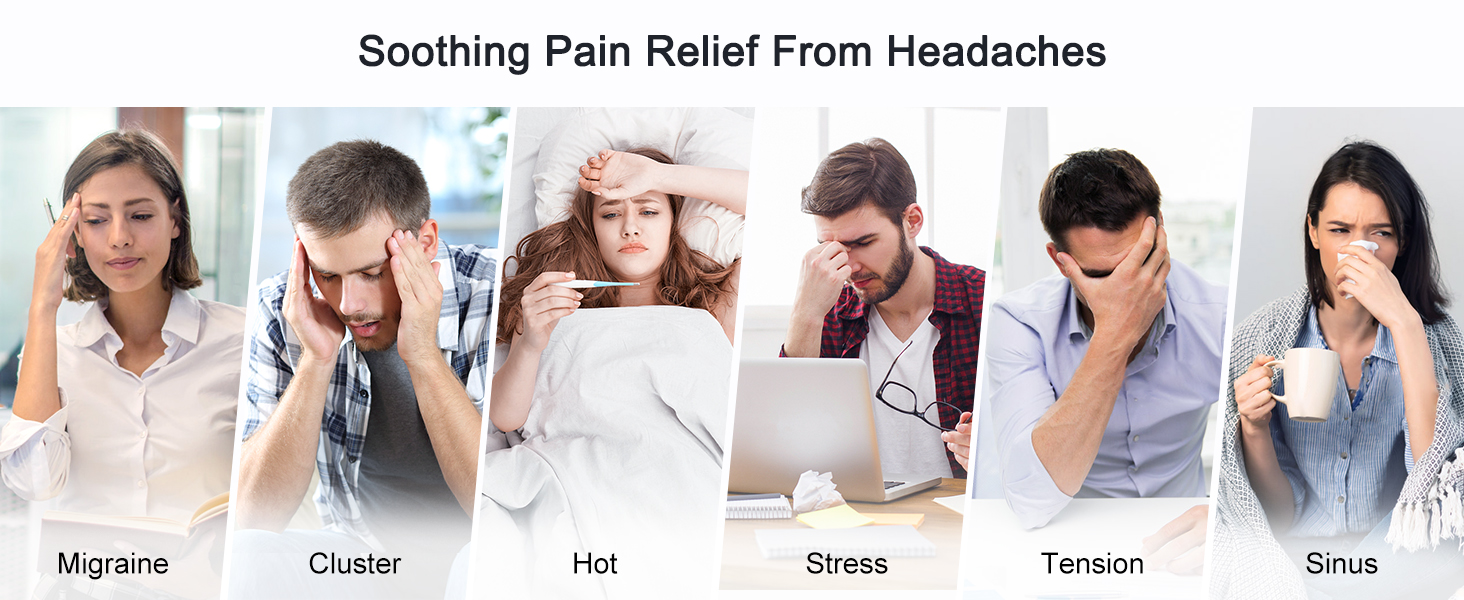 WBCWORLDBEAUTYCAREMigraineReliefCapHeadacheReliefCapHotColdTherapyHatMigraineRel