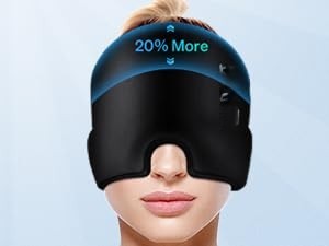 WBCWORLDBEAUTYCAREMigraineReliefCapHeadacheReliefCapHotColdTherapyHatMigraineRel