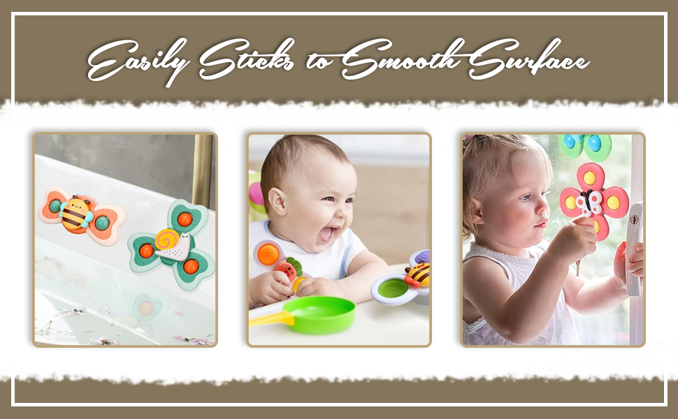 WembleyBabyBathToys3PCSSpinnerToyforBabySpinnersforBabyToddlersBoysGirlsWaterpro