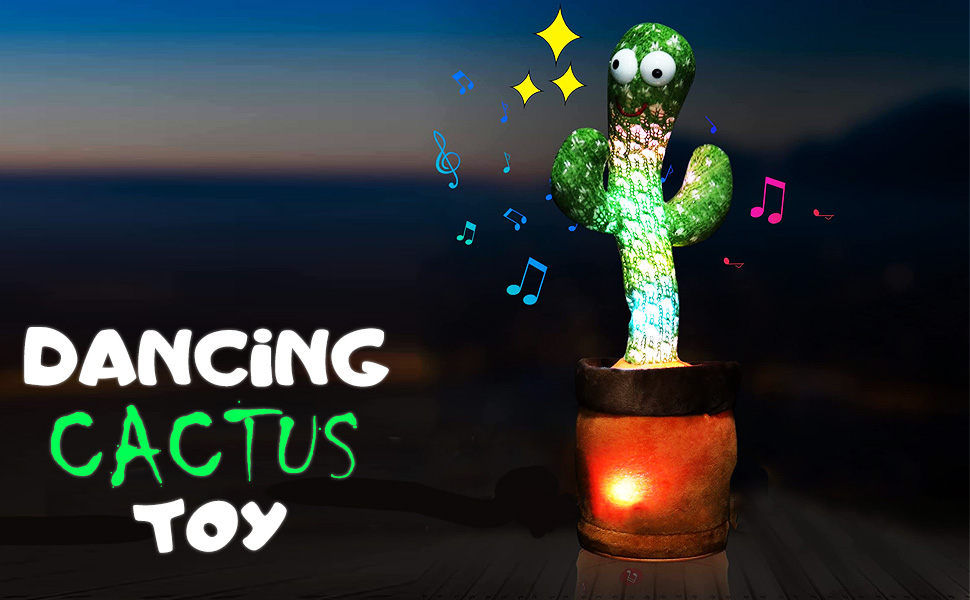 WembleyToysTalkingCactusForKidsDancingCactusToysCanSingWriggleSingingRecordingRe