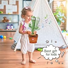 WembleyToysTalkingCactusForKidsDancingCactusToysCanSingWriggleSingingRecordingRe