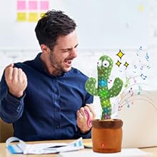 WembleyToysTalkingCactusForKidsDancingCactusToysCanSingWriggleSingingRecordingRe