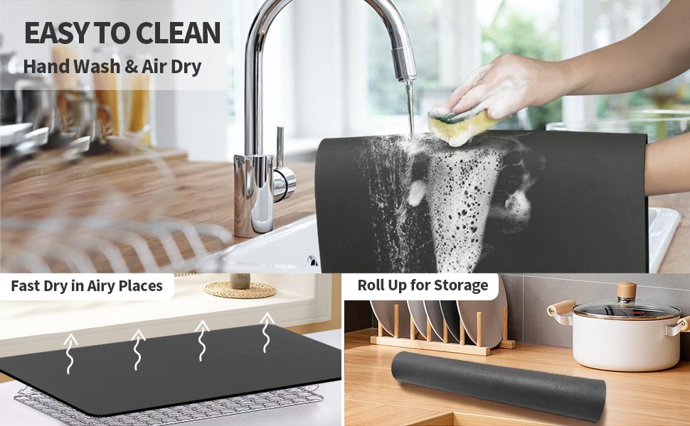 upsimples-60x40-cm-Dish-Drying-Mat-Big-Pro-Drying-Mat-with-Non-Slip-Rubber-Backe